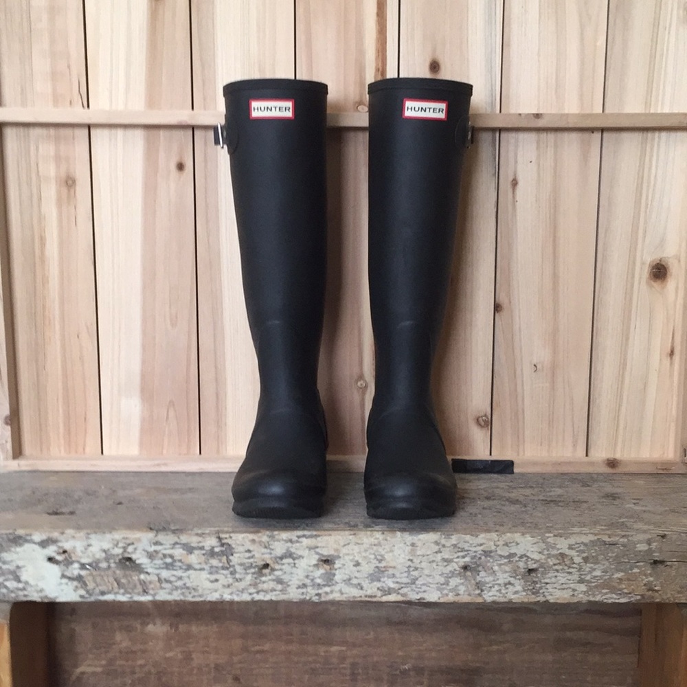 Hunter Original Matte Black Tall Rain Boots